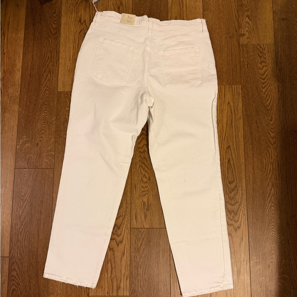 90’s vintage Straight Women's White Jeans. Regular length. - Picture 2 of 5